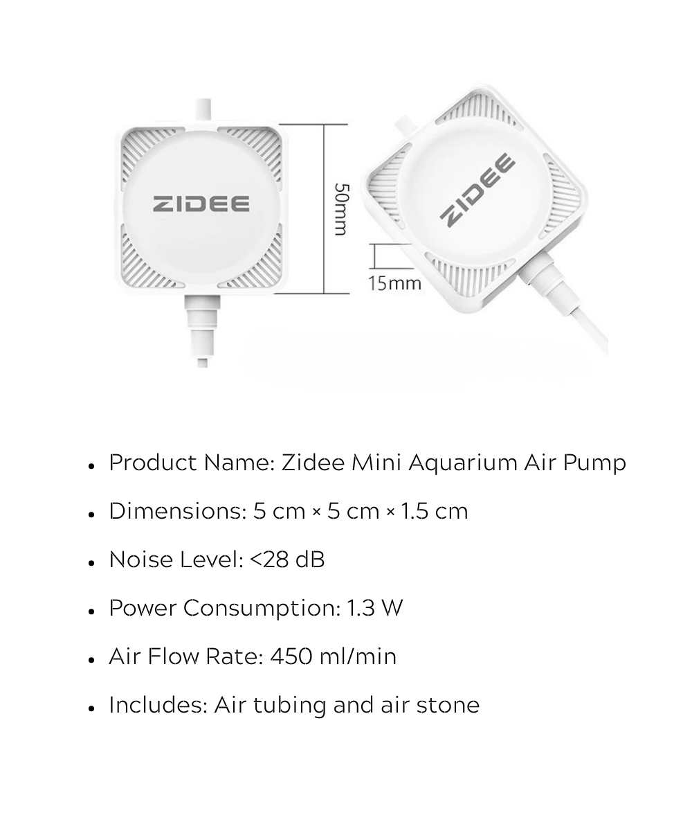 Zidee Mini Aquarium Air Pump